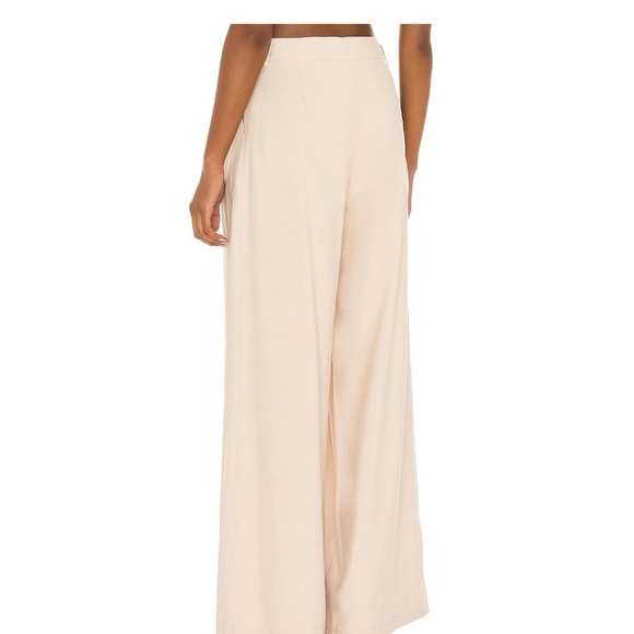 SNDYS REVOLVE Hills Pant Elegant Cream Wide-Leg Linen Pants - Picture 3 of 7